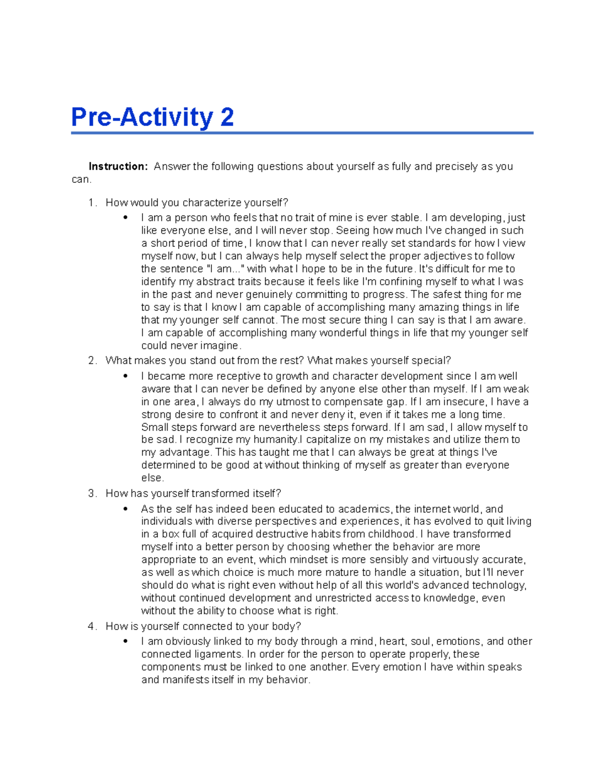 How Would You Characterize Your Time Management Skills