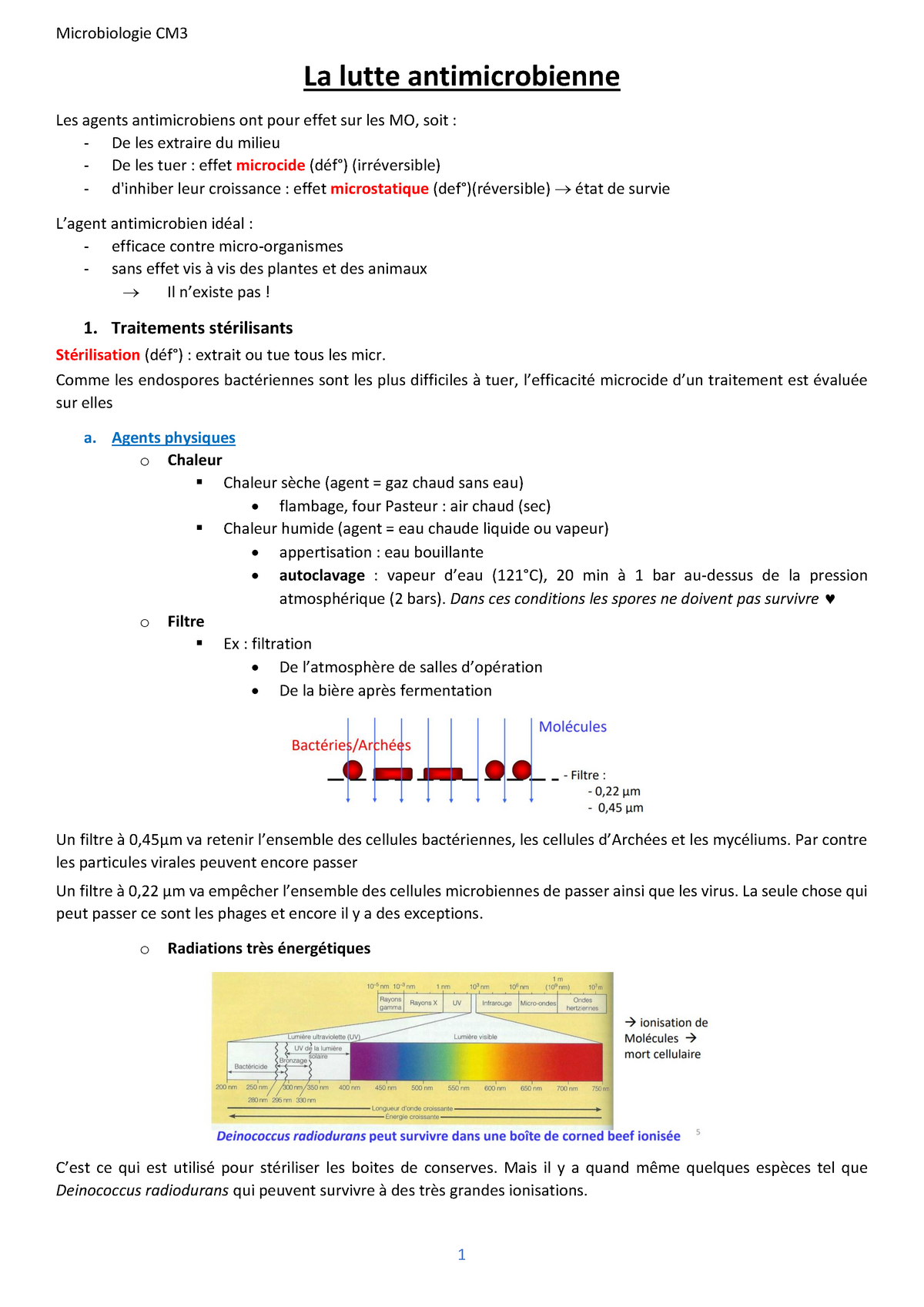 La Lutte Antimicrobienne - Notes De Cours CM3 Partie 1 - La Lutte ...