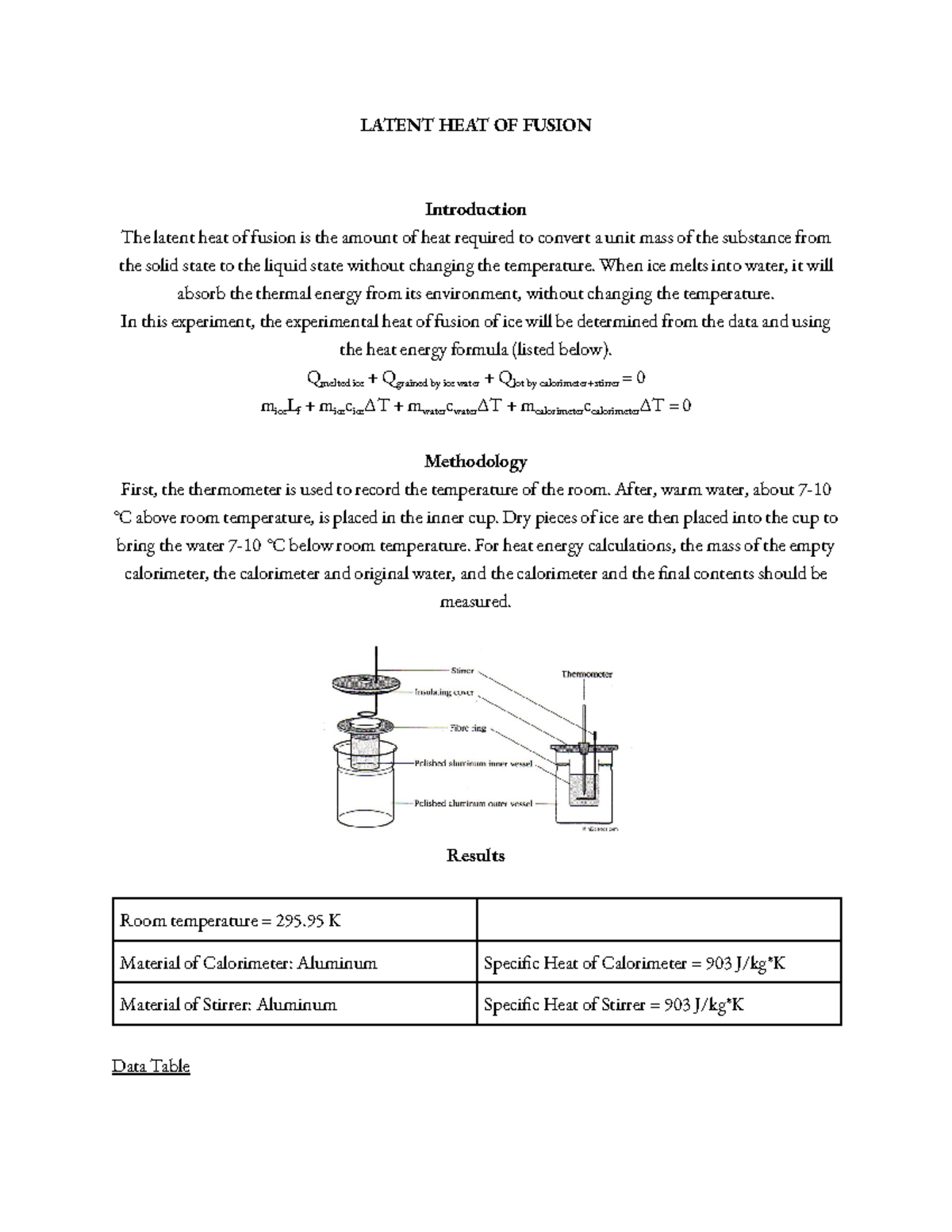 latent-heat-of-fusion-lab-report-latent-heat-of-fusion-introduction