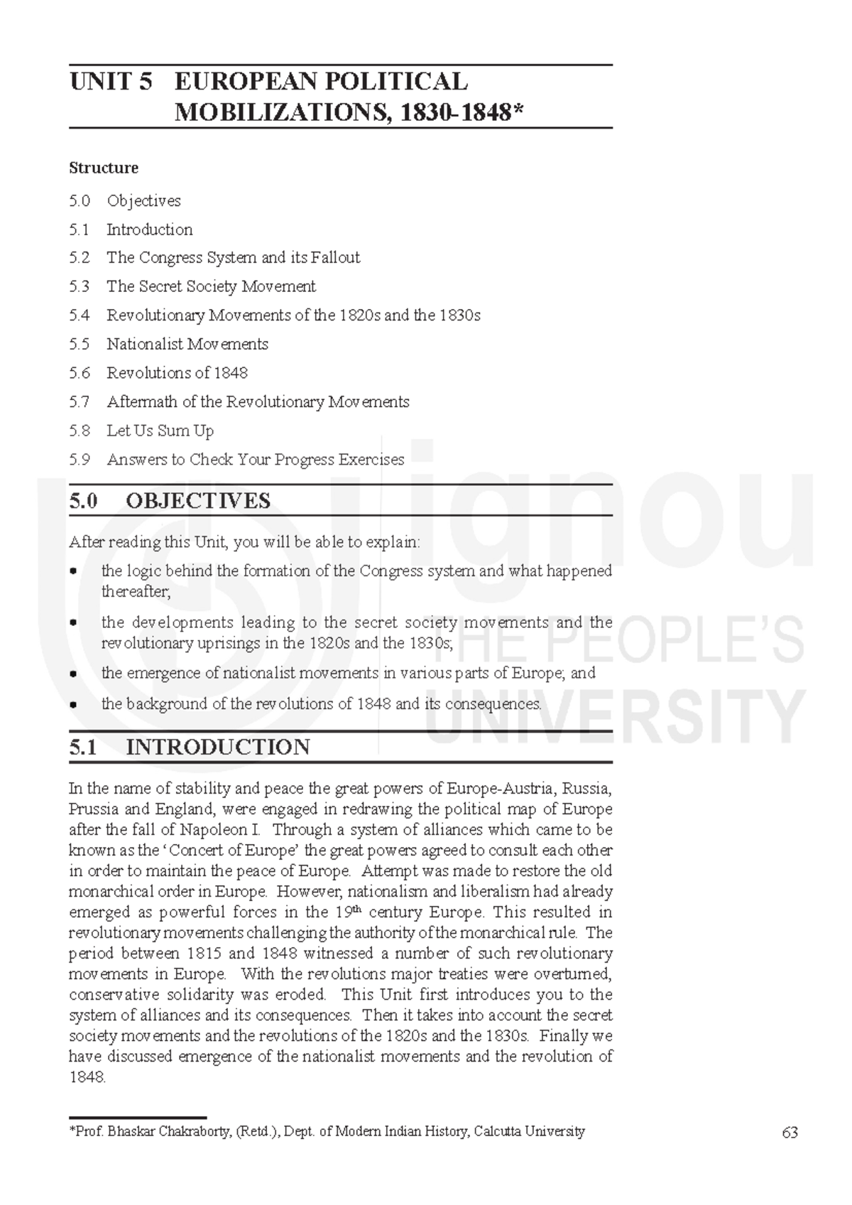 Unit-5 - Revolution of 1848 - Intellectual Trends UNIT 5 EUROPEAN ...