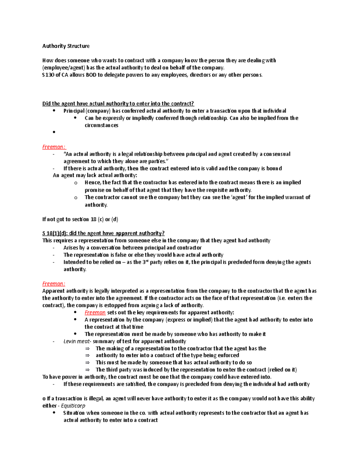 My Authority Structure Authority Structure How does someone who wants