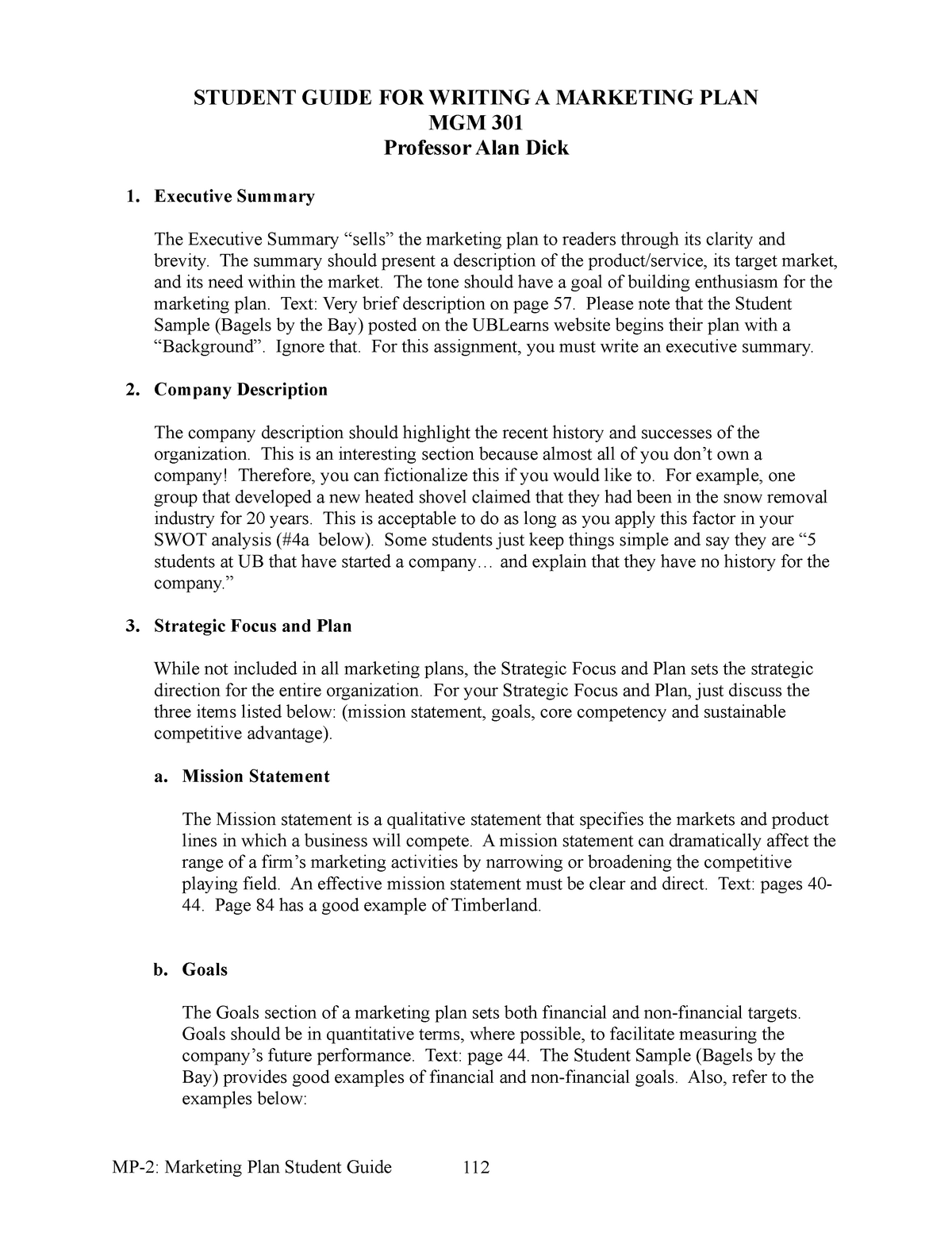 marketing plan thesis pdf