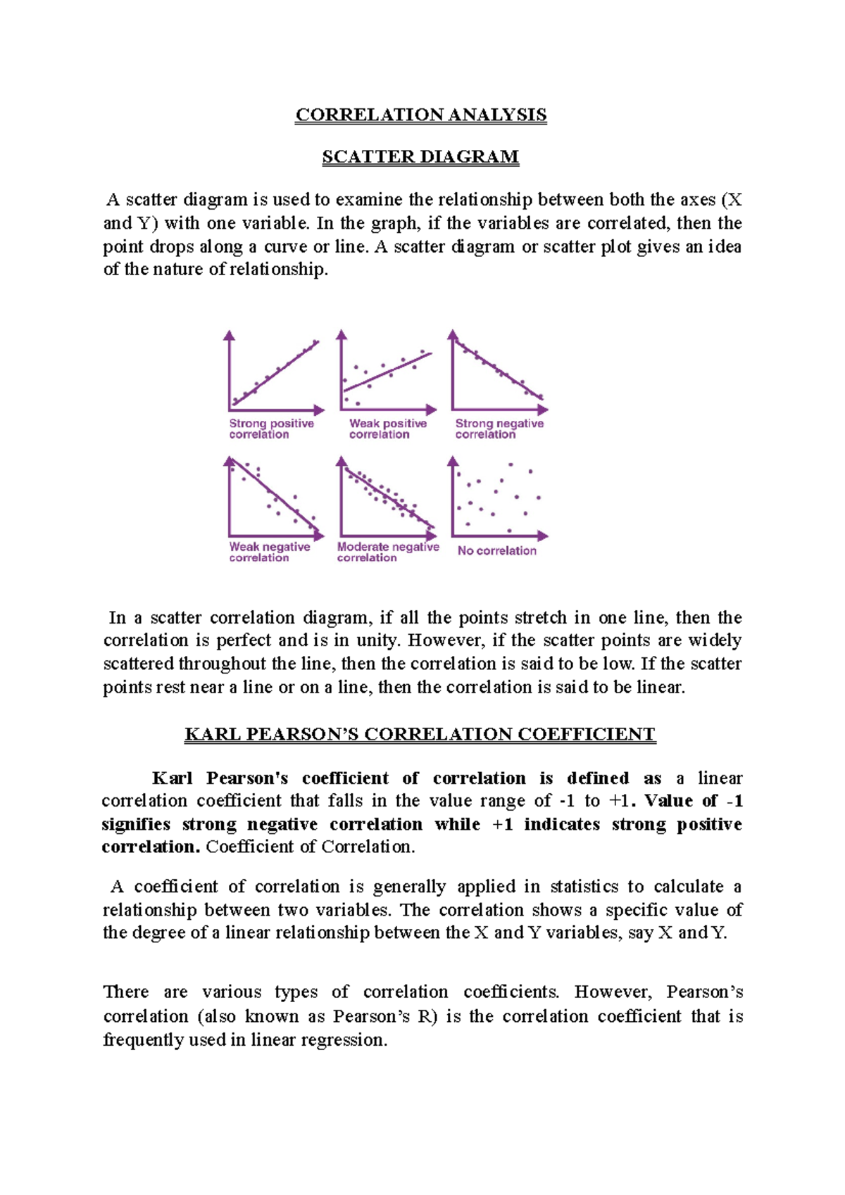 Correlation Analysis - Its a lecture note - CORRELATION ANALYSIS ...