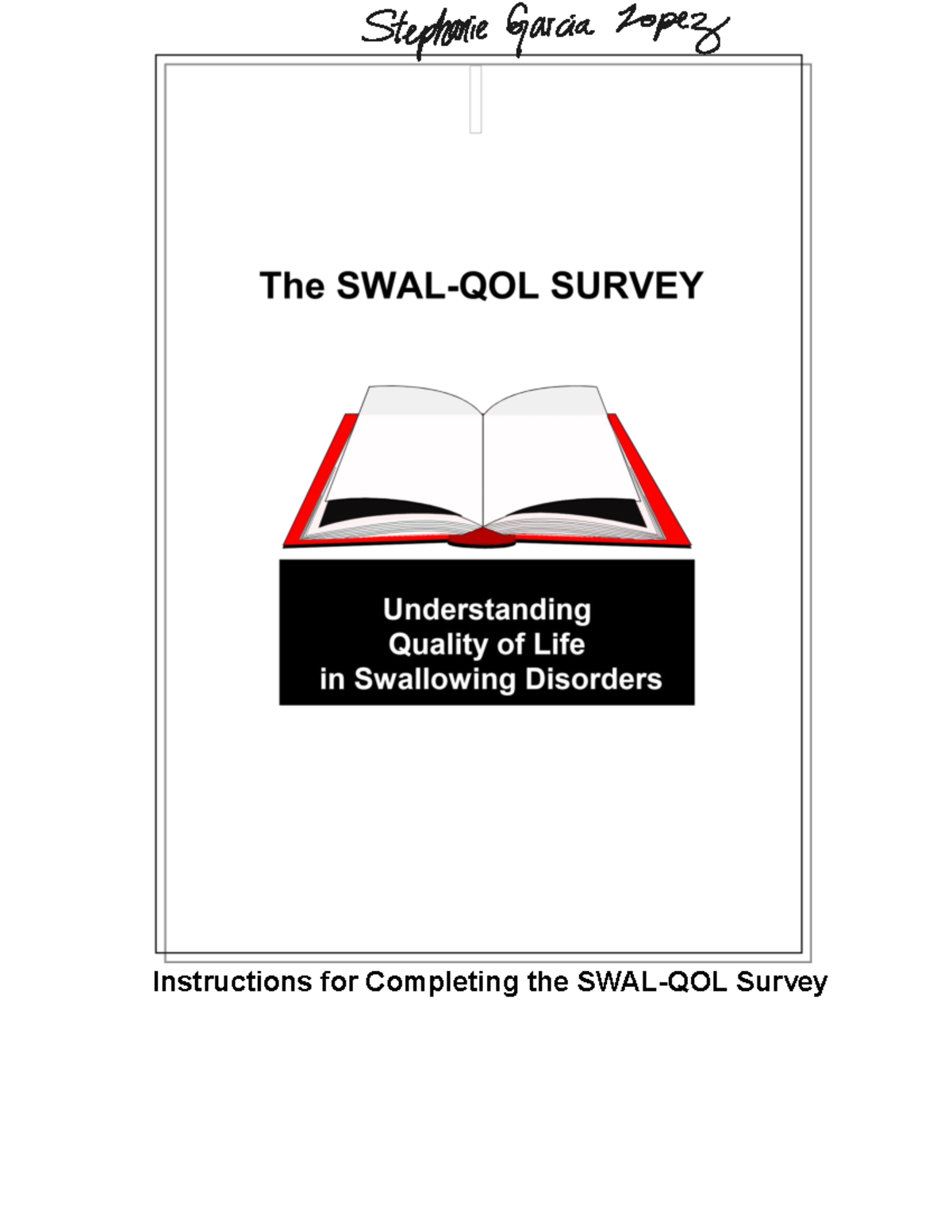 López SWAL-QOL - Paper needed to conduct a project in class with ...