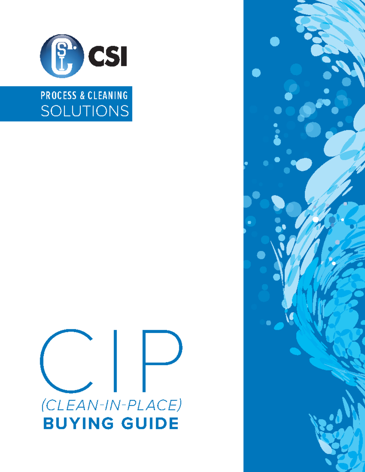 Clean in place CIP Buying Guide - BUYING GUIDE (CLEAN-IN-PLACE) C I P ...