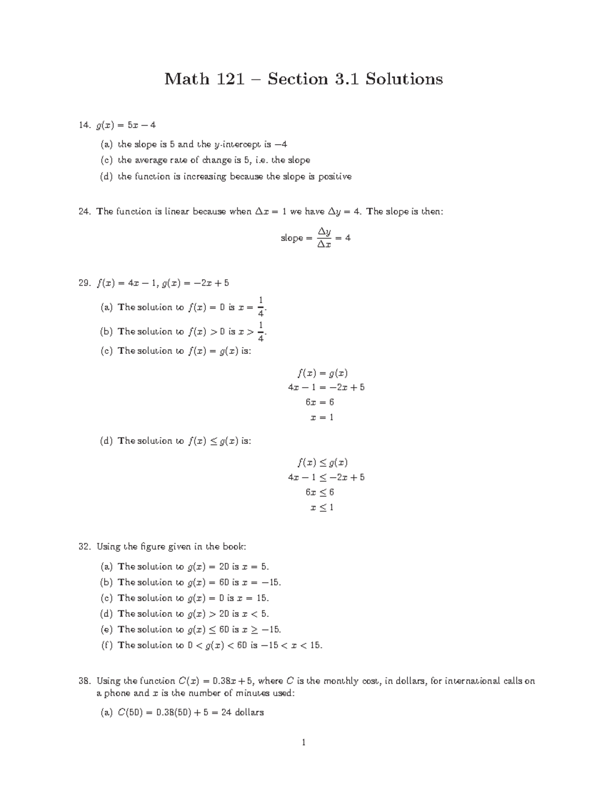 Math 121 Homework Solutions 3 1 Studocu