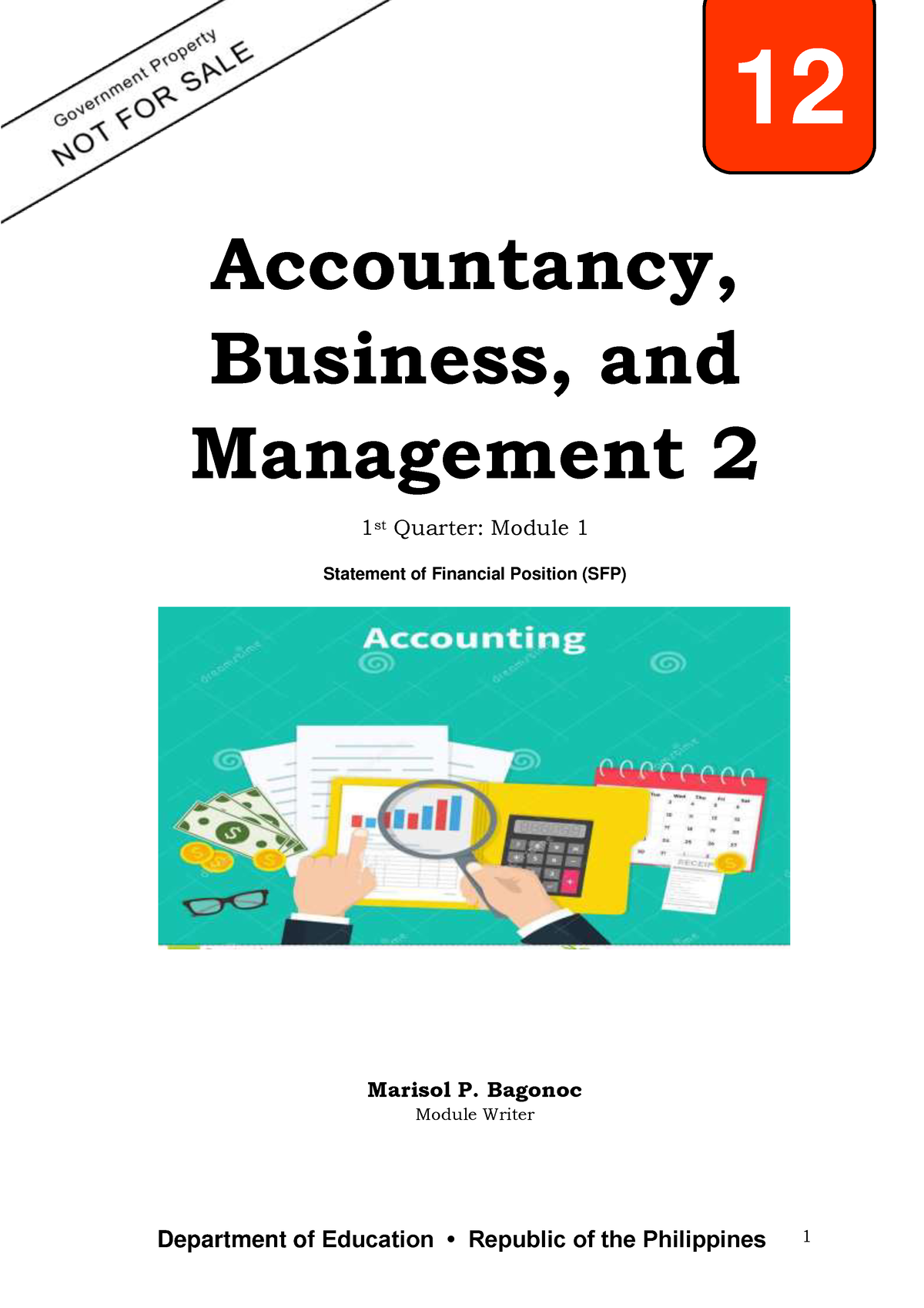 Accountancy Business And Management 2 Module 1 - Department Of ...