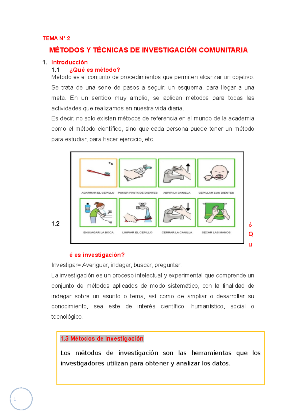 Métodos De Investigación Tema N° 2 MÉtodos Y TÉcnicas De