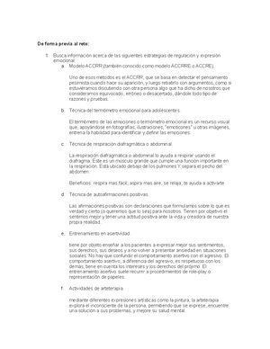 Reto 9 habilidades parte 1 - De forma previa al reto: Busca información  acerca de las siguientes - Studocu