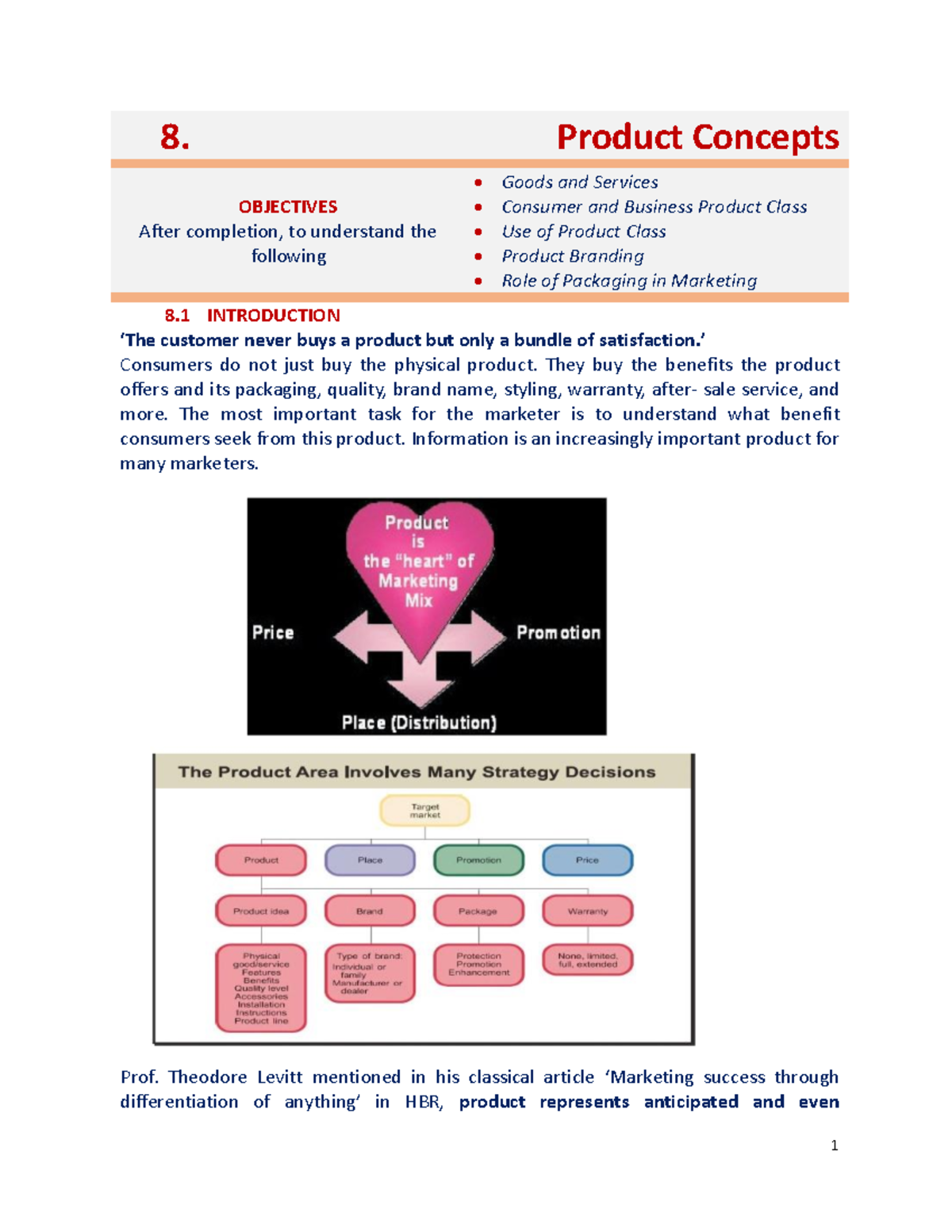 Marketing 08 Research Methods 8 Product Concepts OBJECTIVES After 