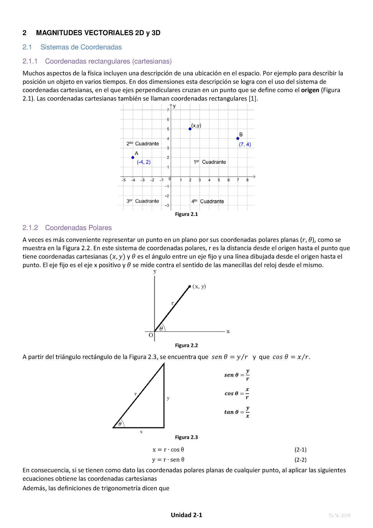 Vectores 2D 3D 2019 Para Nivelacion Uce - 2 MAGNITUDES VECTORIALES 2D Y ...