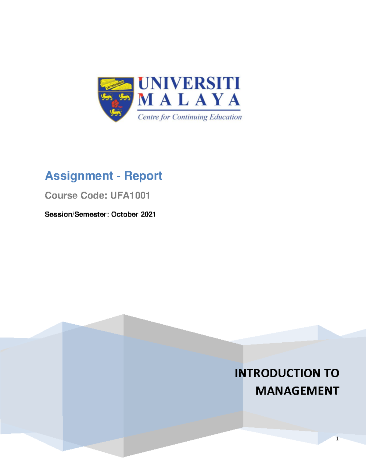 1. Management Practices Assignment - Management accounting control ...