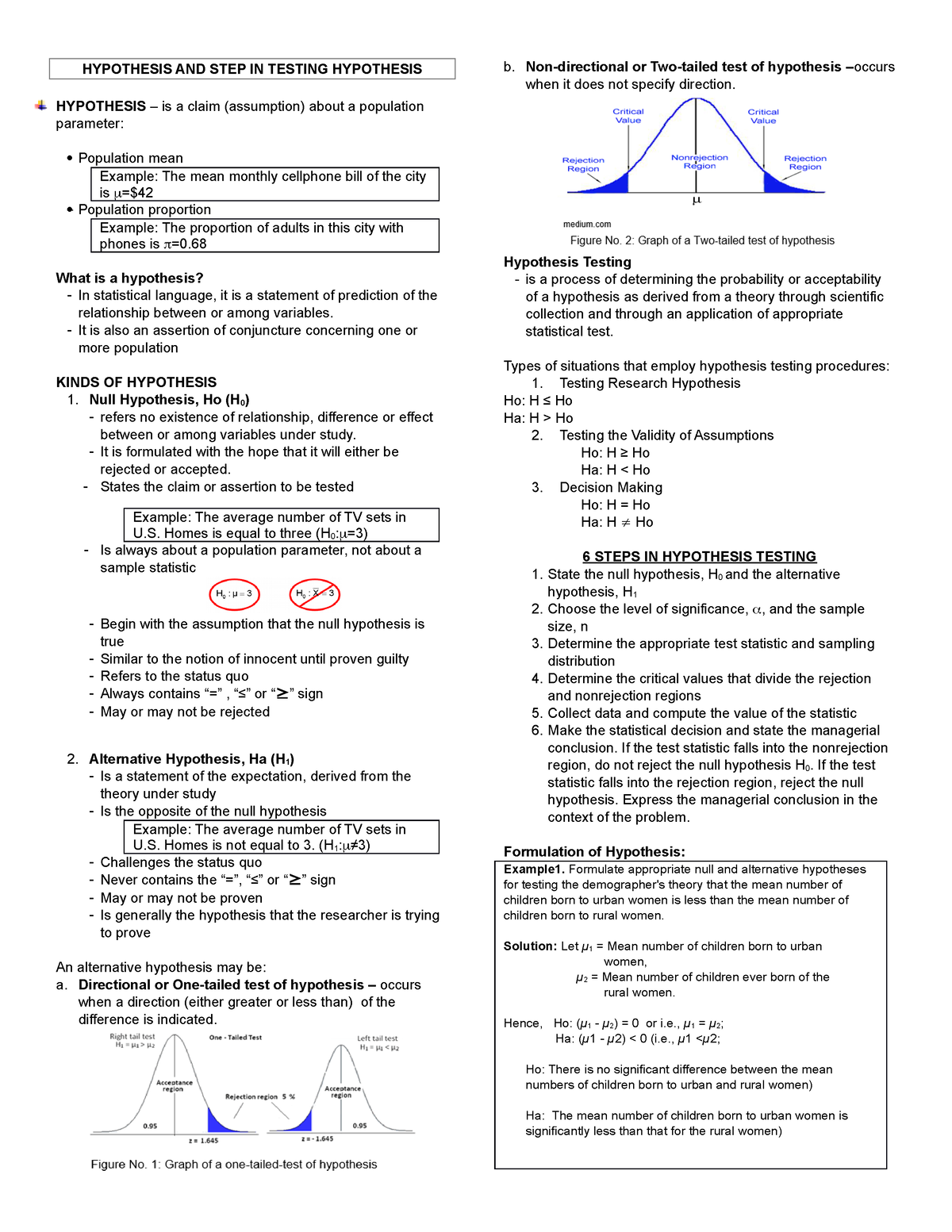 11 Hypothesis AND STEP IN Testing Hypothesis HYPOTHESIS AND STEP IN   Thumb 1200 1553 