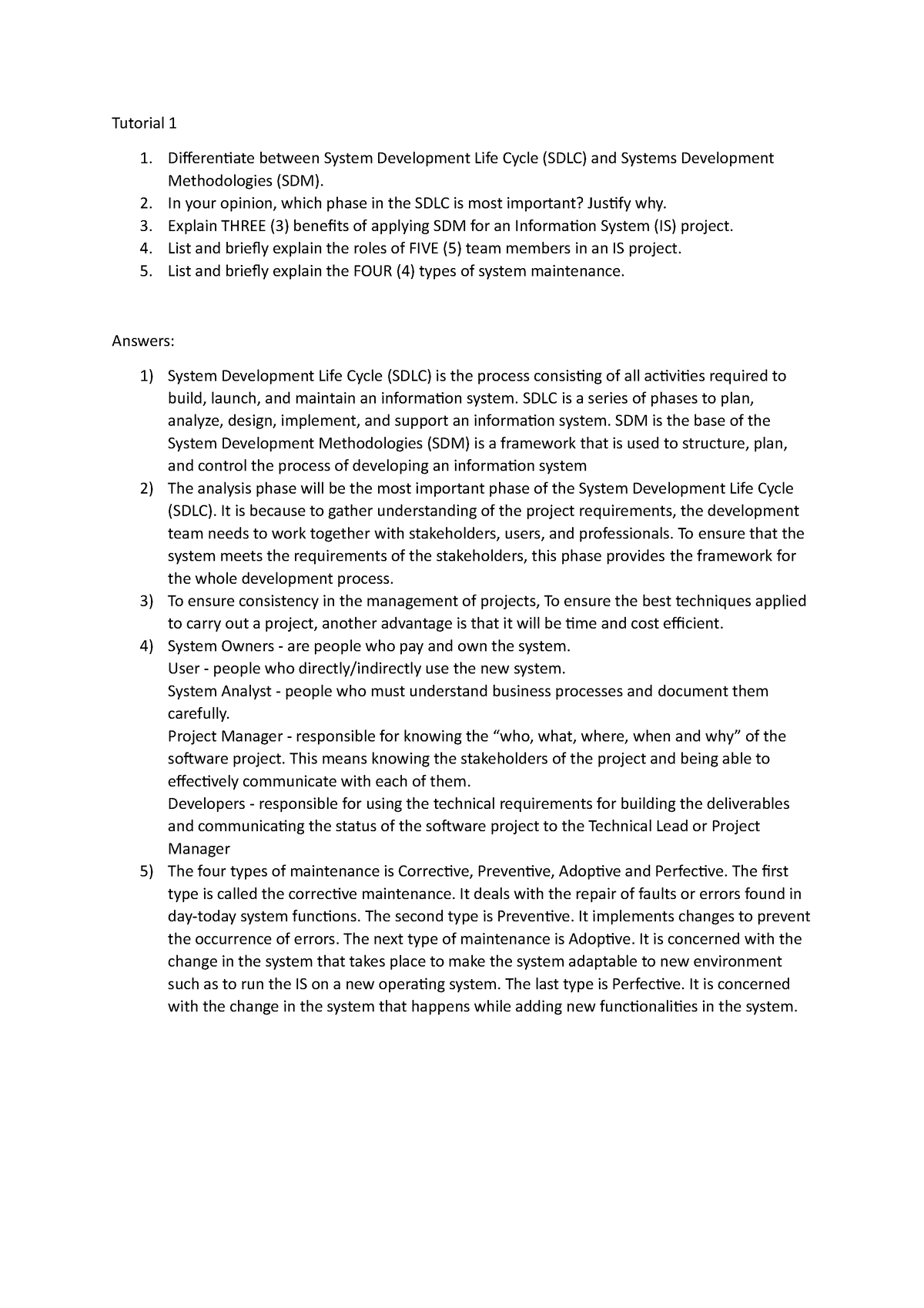 SDM Tutorial 1 - Some Notes - Information technology - Asia Pacific ...