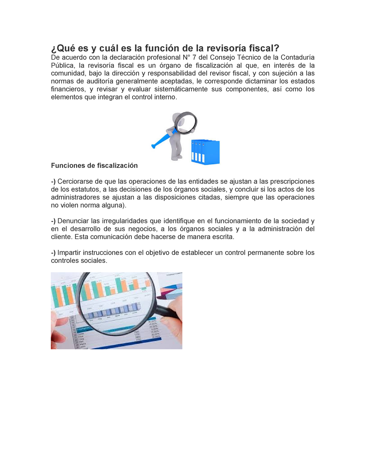 Qué Es Y Cuál Es La Función De La Revisoría Fiscal Revisoria Fiscal