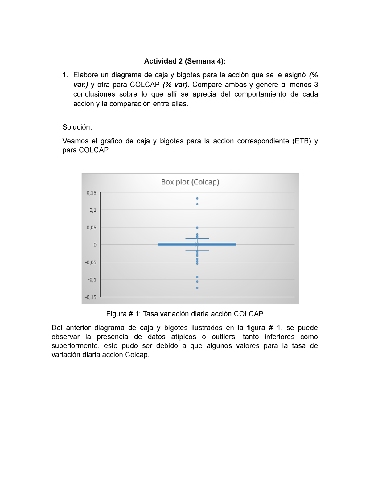 Semana Estadistica Bien Actividad Semana Elabore Un Diagrama De Caja Y Bigotes