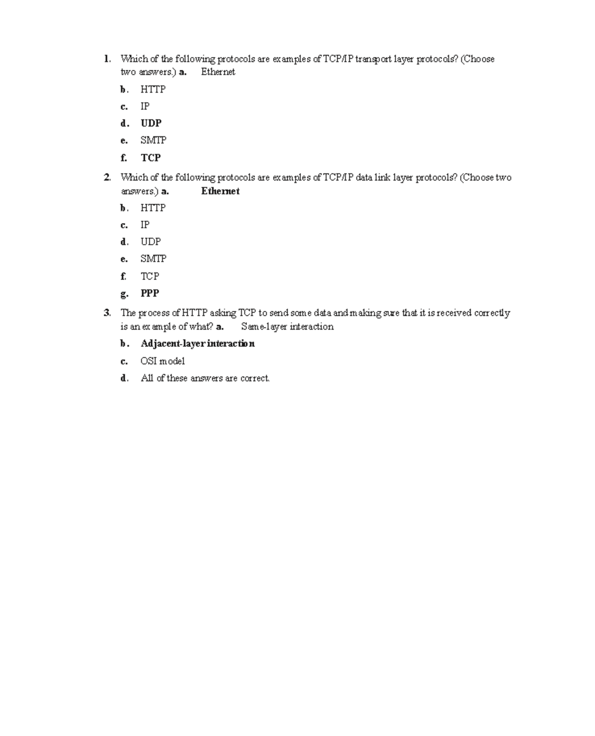 Reviewer DATA COM Cisco - Which of the following protocols are examples ...