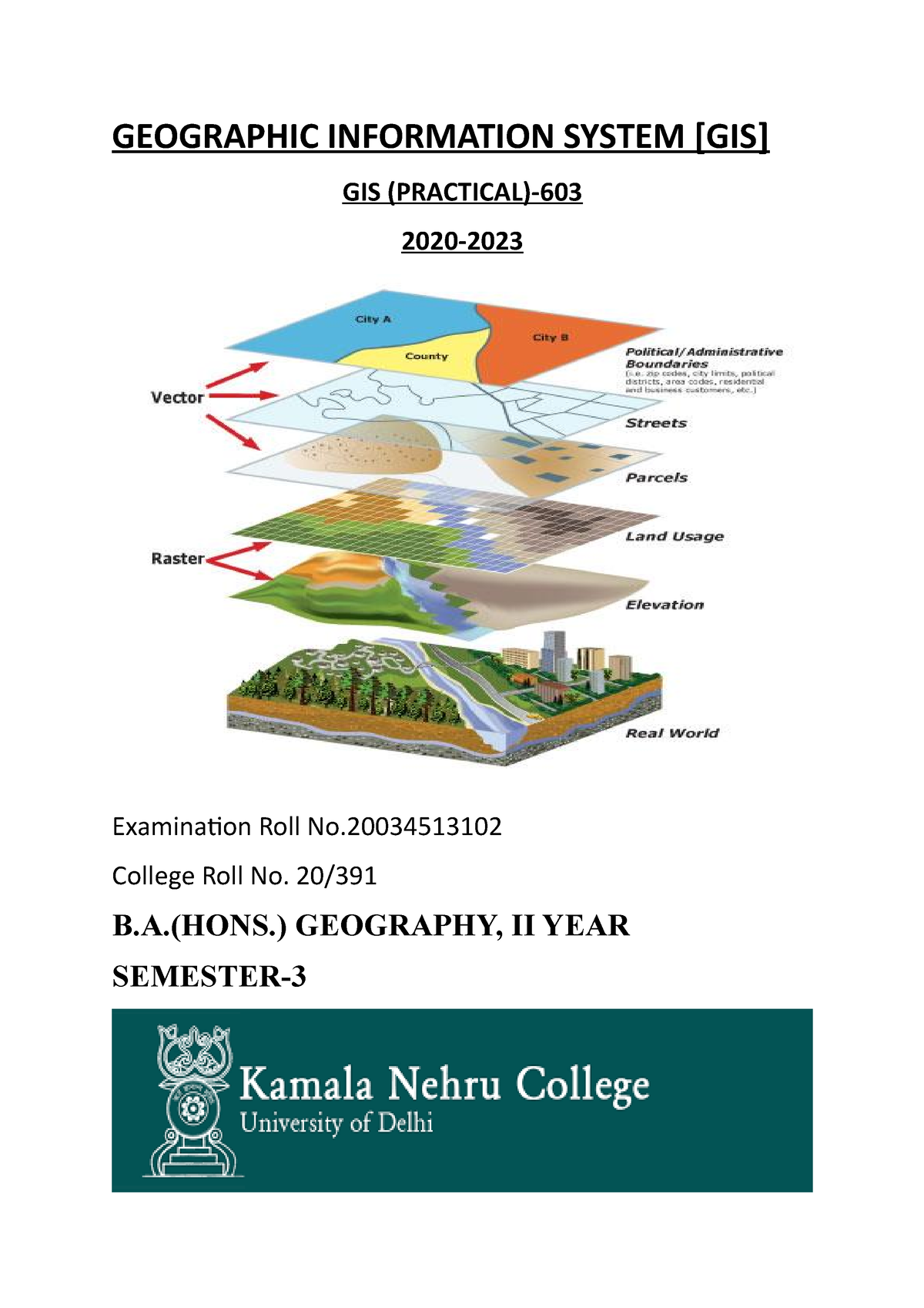 Geographic Information System 1 - GEOGRAPHIC INFORMATION SYSTEM [GIS ...