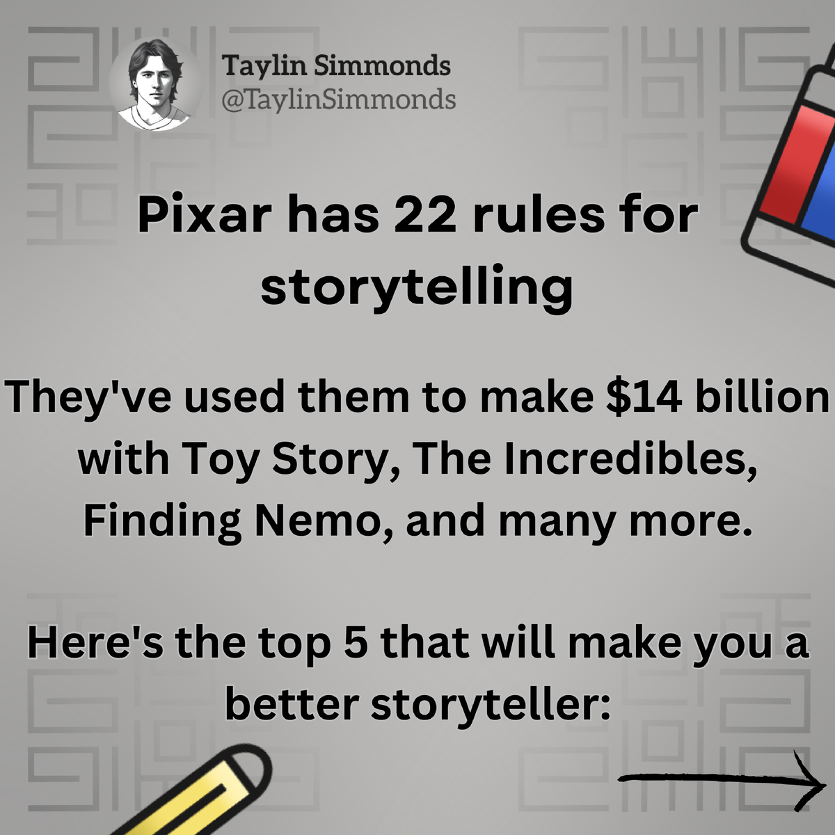 Pixar S 22 Rules For Storytelling 1690809030 - System And Core ...