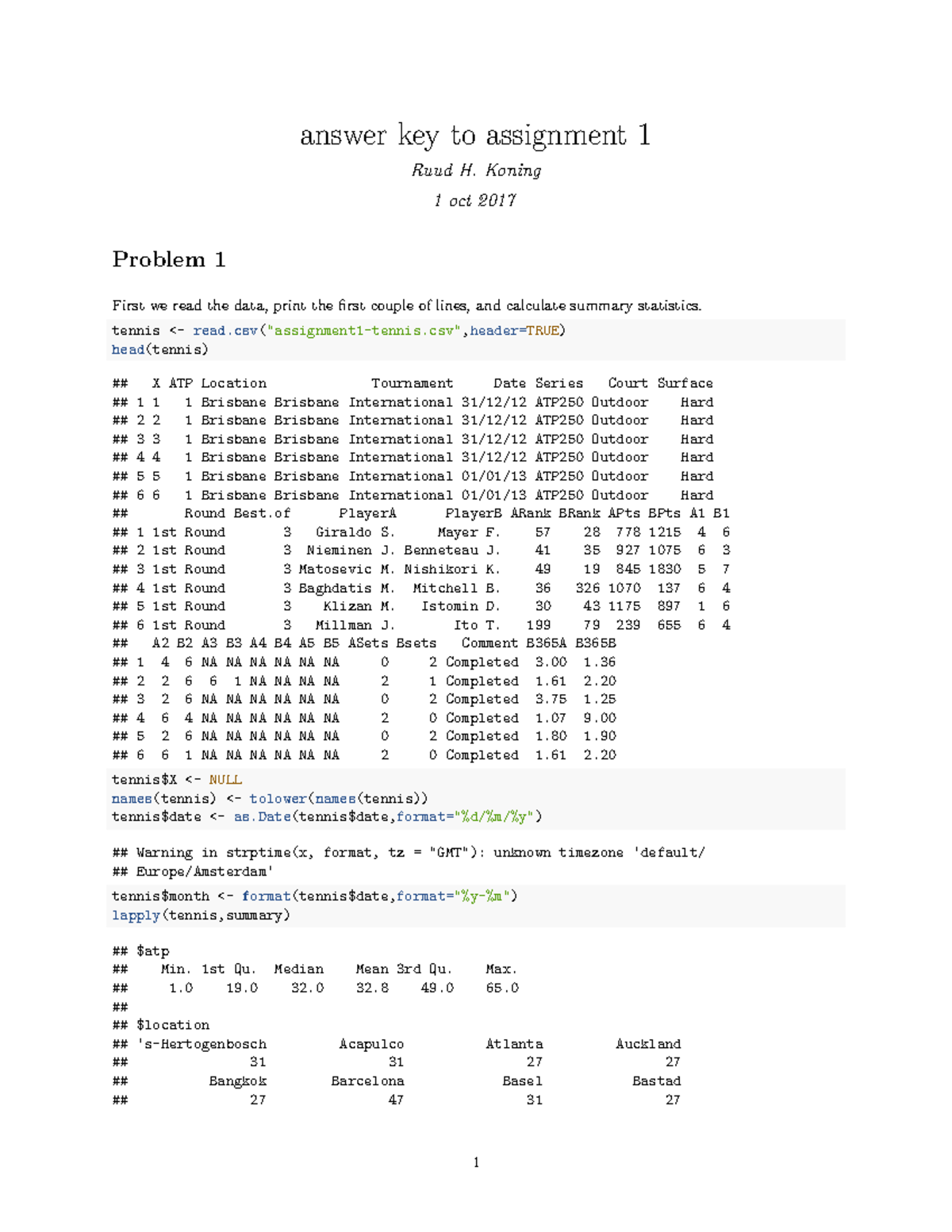 assignment 1 answer key vanik