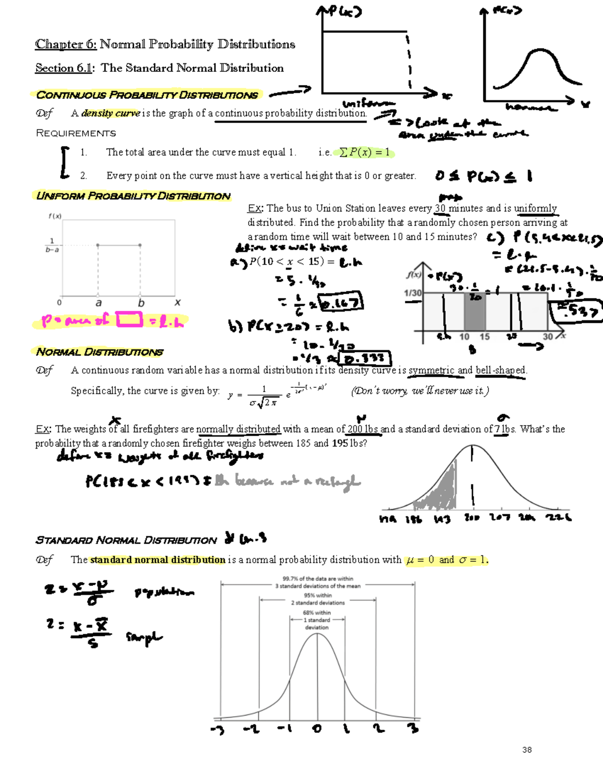 Normal Probability Distributions - Chapter 6: Normal Probability ...