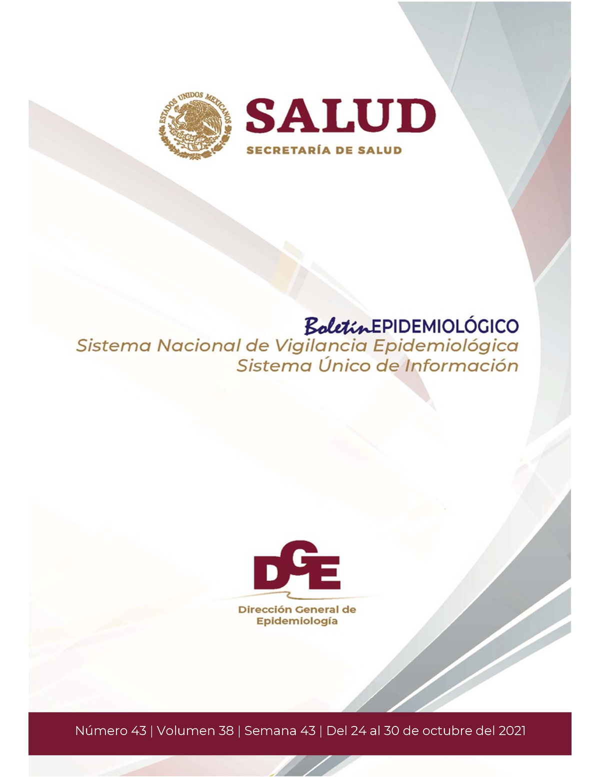 Sem43 Epidemiologia Mexico Boletin Epidemiologico Semana Número 43 Volumen 38 Semana 43 5303