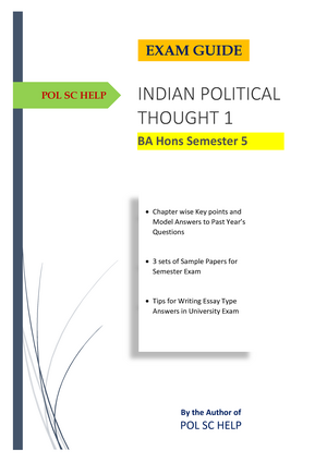 Pol Sci PYQs - Previous Year Question For BA - B.A (Hons.) Political ...