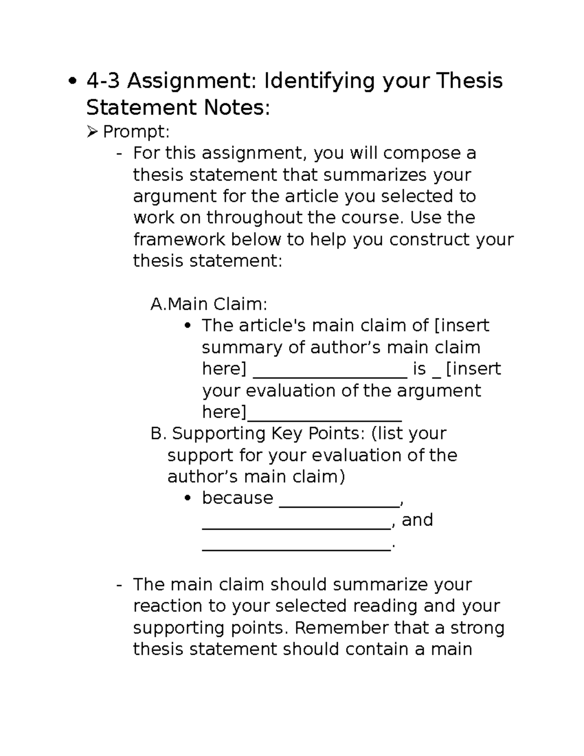 4 3 identifying your thesis statement