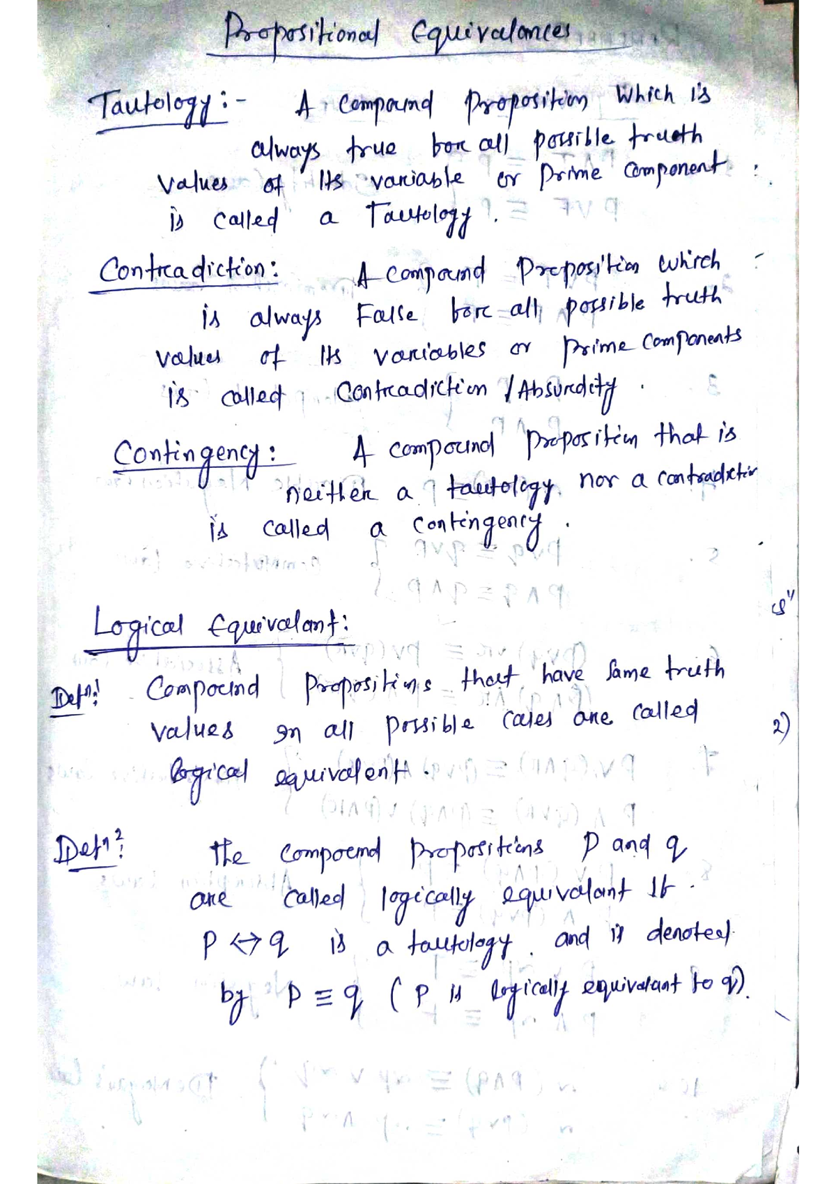 Chapter 1 - Math Notes - Discrete Mathematics - Studocu