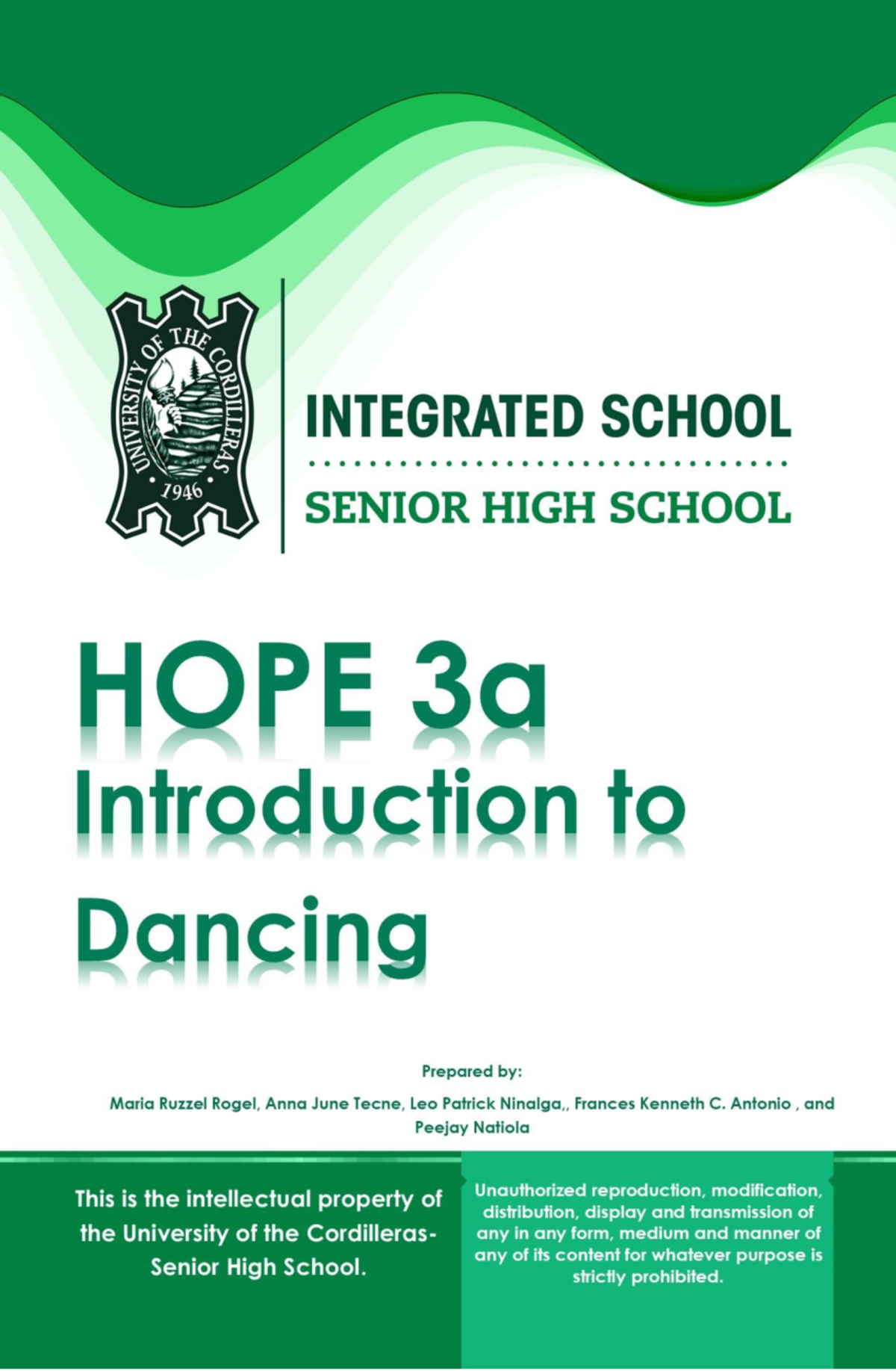 HOPE 3A Module 1 - basis for health optimizing physical education ...