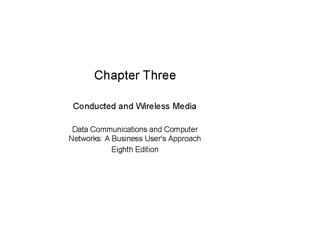 Networking Chapter 3 - How to know more about data - Chapter Three ...