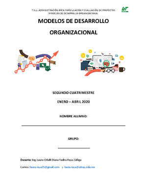 Modelos de Desarrollo Organizacional - 2021 - MODELOS DE DESARROLLO  ORGANIZACIONAL MODELOS DE - Studocu