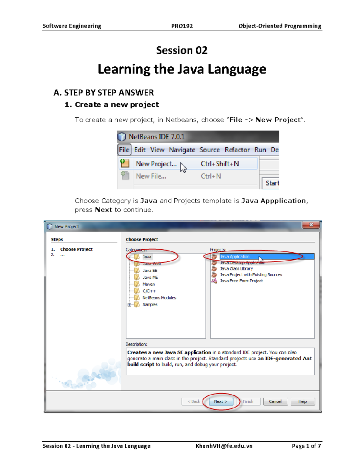 Session 02-Learning the Java Language FUCT - Session 02 Learning the ...
