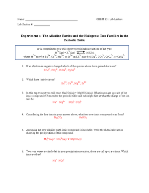 Chem Workshop 6 - Workshop # Redox Titration and Acid/Base Reactions ...