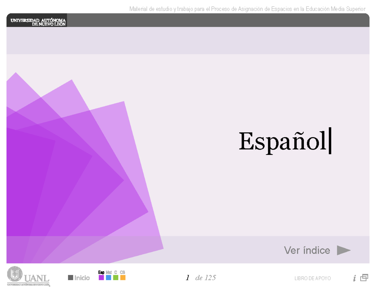 LA Esp - prepa guia - Español Ver índice Ámbito: Estudio Análisis de ...