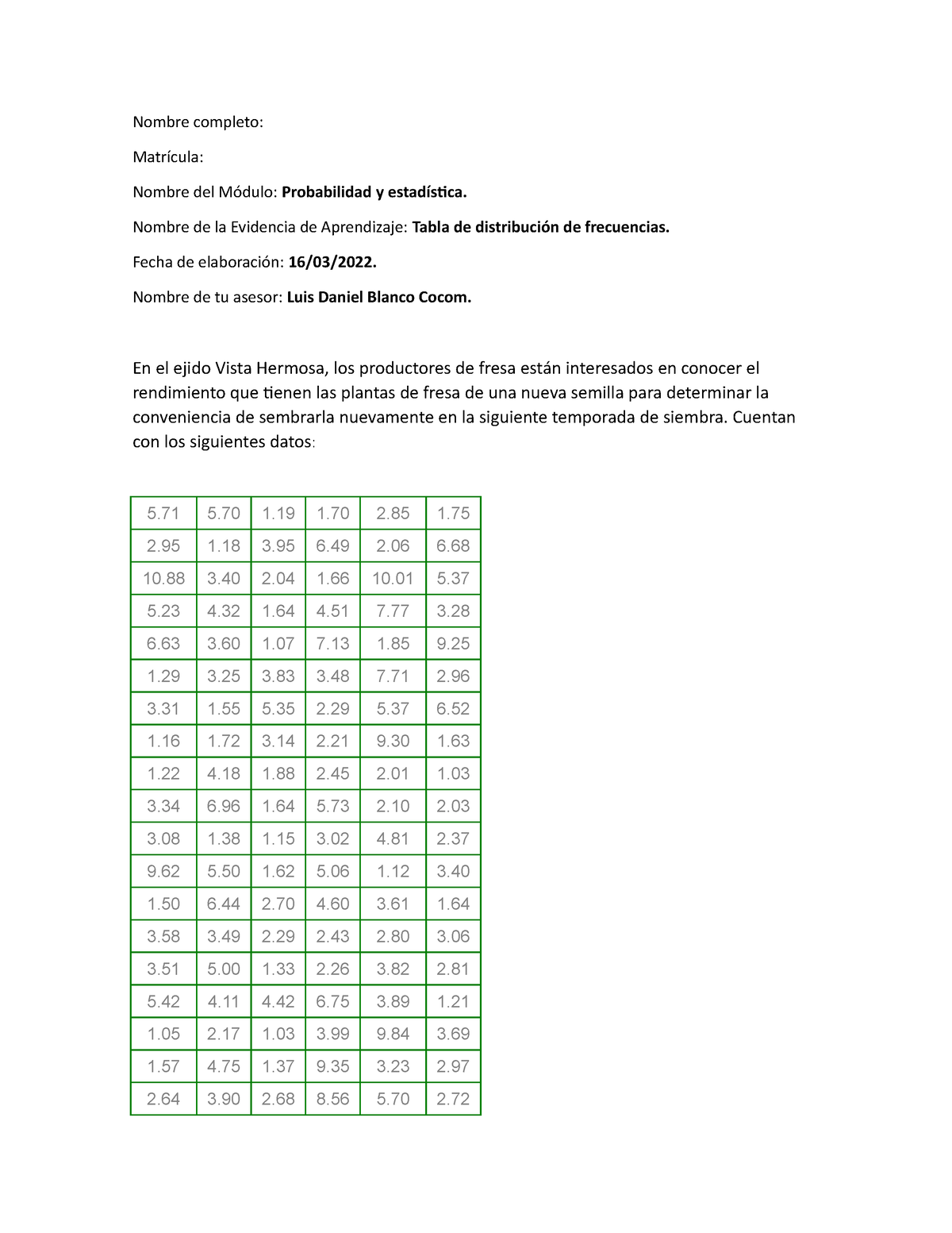 Tabla De Distribucion Probabilidad Y Estadistica Uveg Studocu | My XXX ...