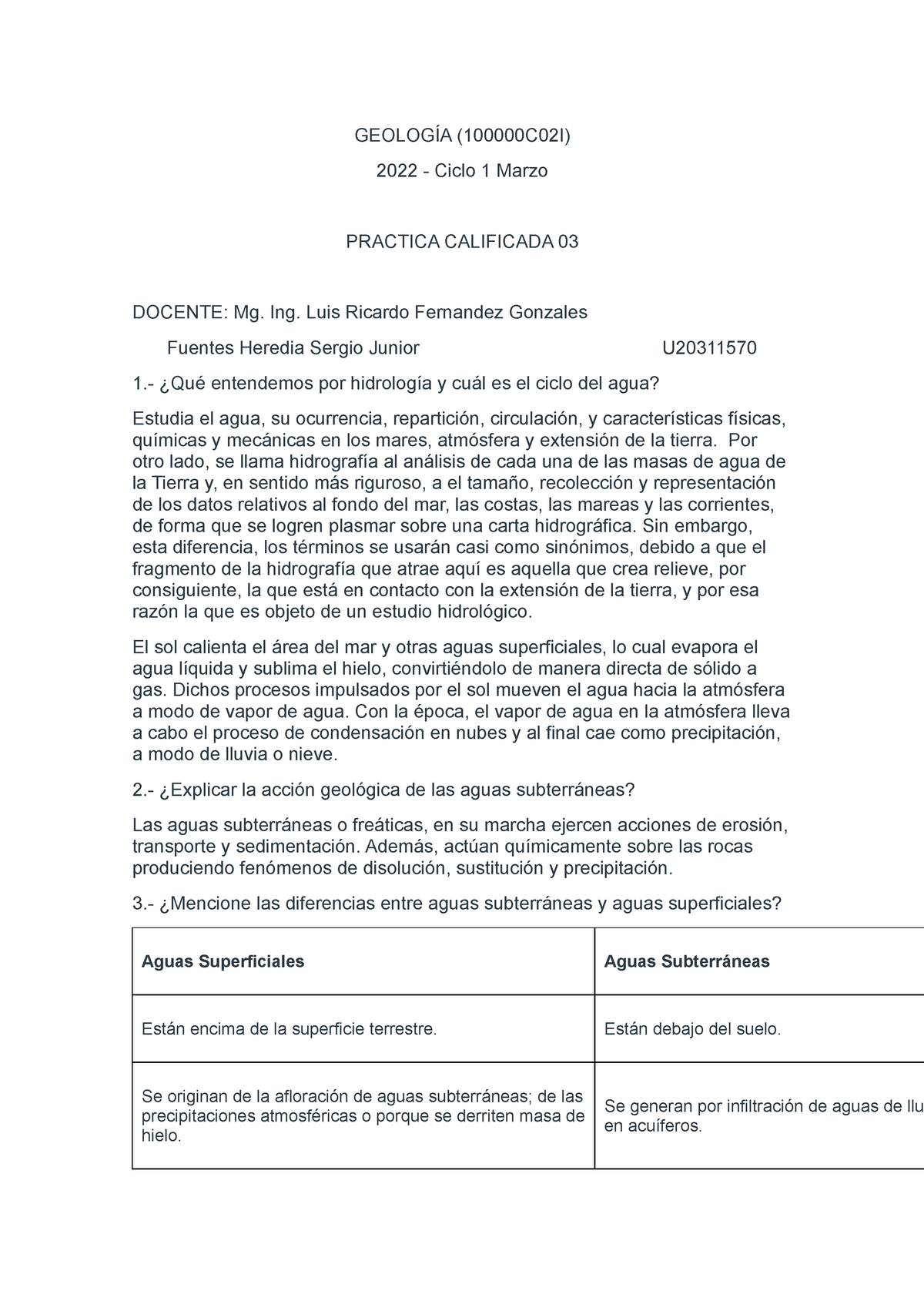 Practica Calificada 3 - Examen - GEOLOGÍA (100000C02I) 2022 - Ciclo 1 ...