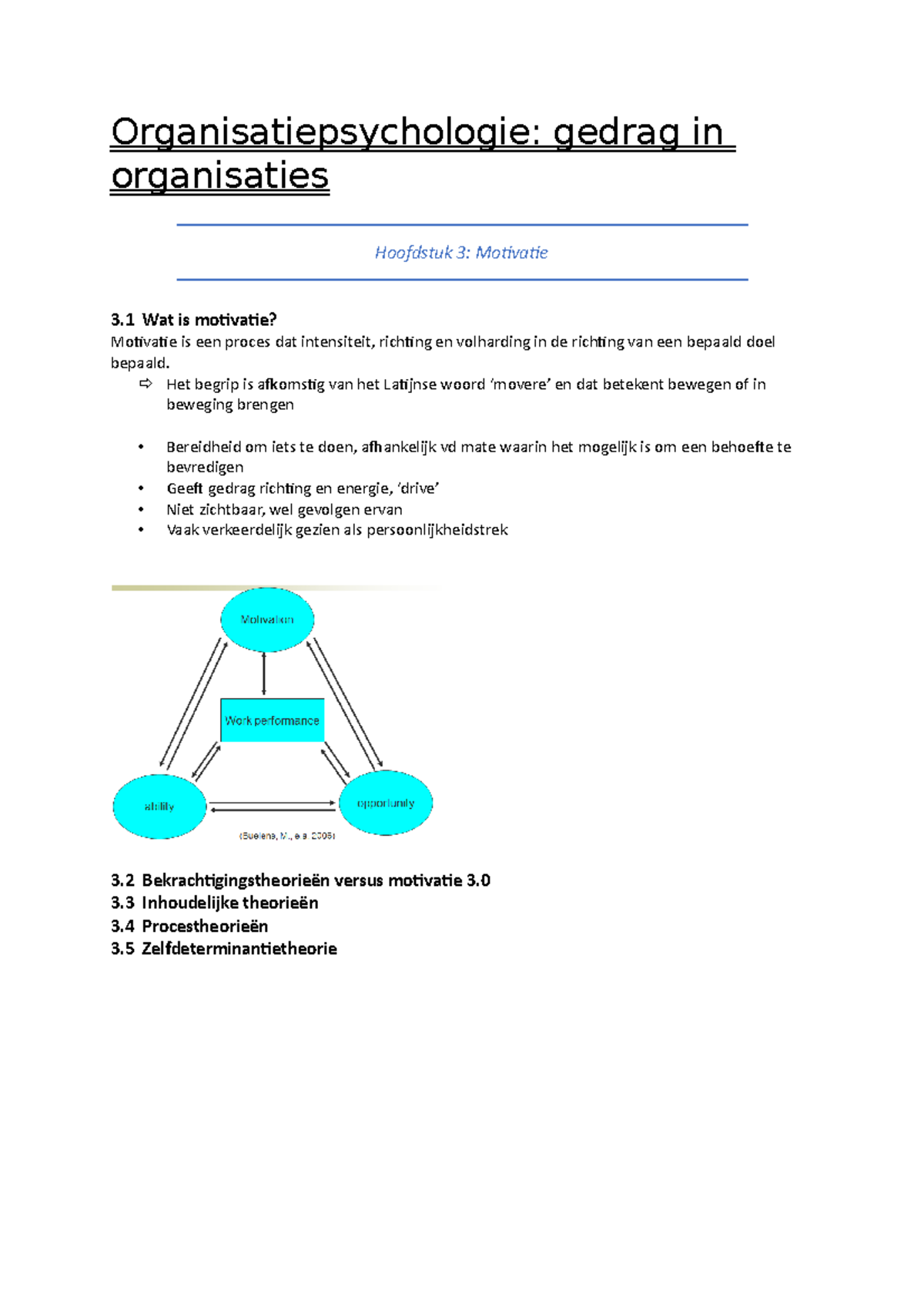 Samenvatting Organisatiepsychologie - Organisatiepsychologie: Gedrag In ...