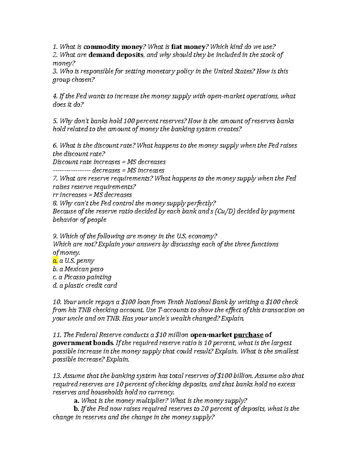 Money And Money Market Hay Nh What Is Commodity Money What Is