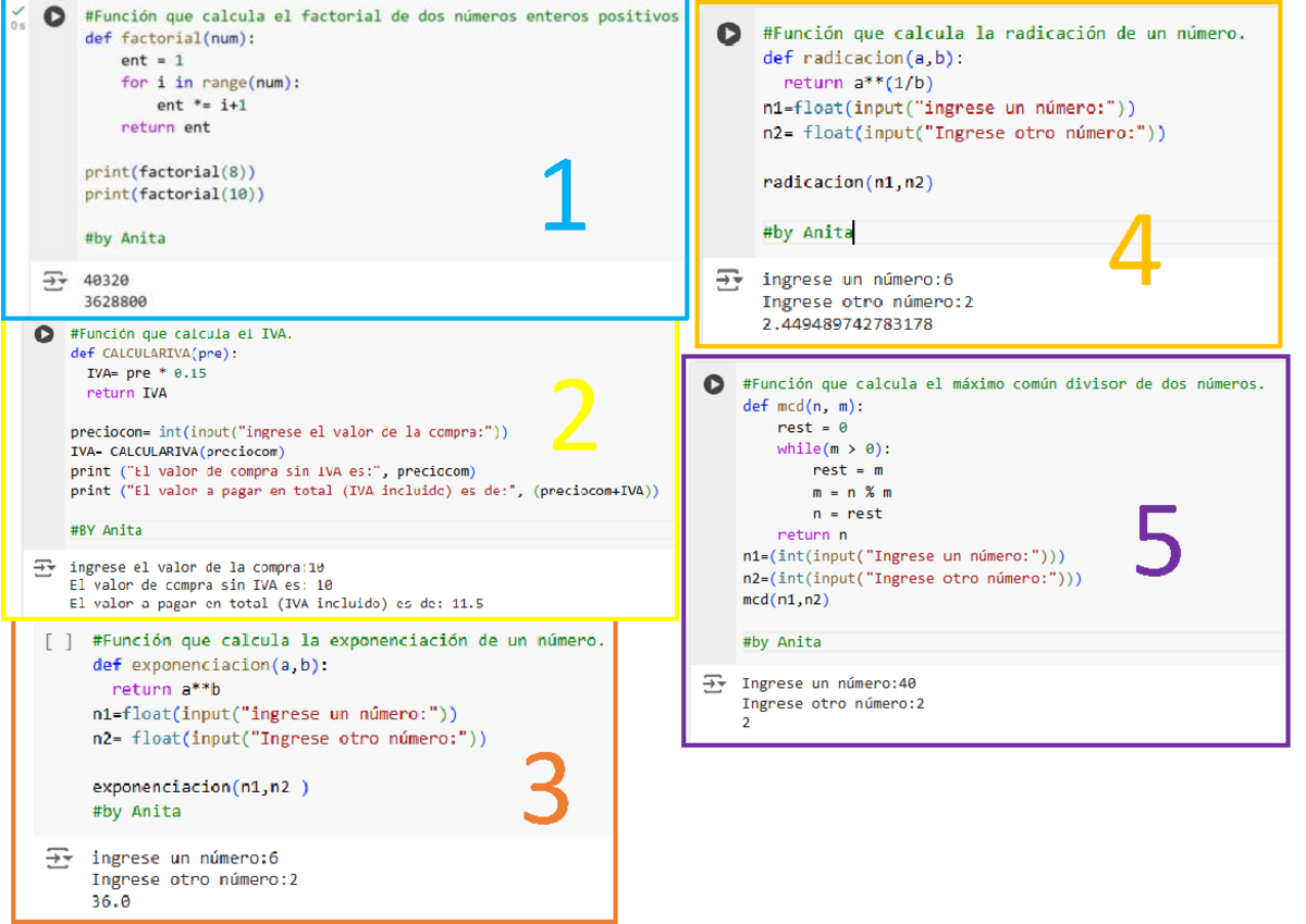 Ejercicios con funciones def en python - #Función que calcula el ...
