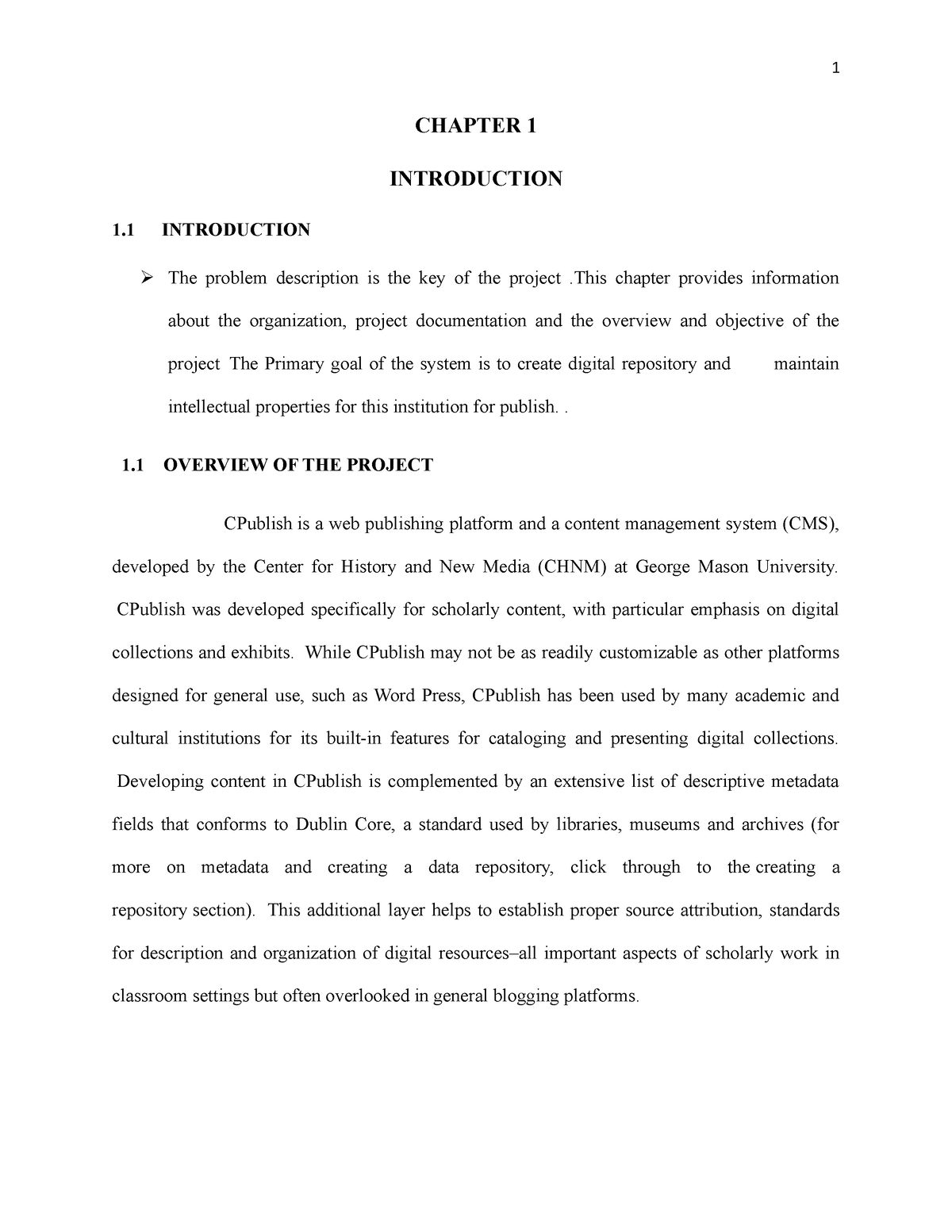 FInal Document For Cpublish - CHAPTER 1 INTRODUCTION 1 INTRODUCTION The ...