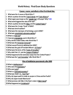 MWH World War II Study Guide - Modern World History Causes and ...