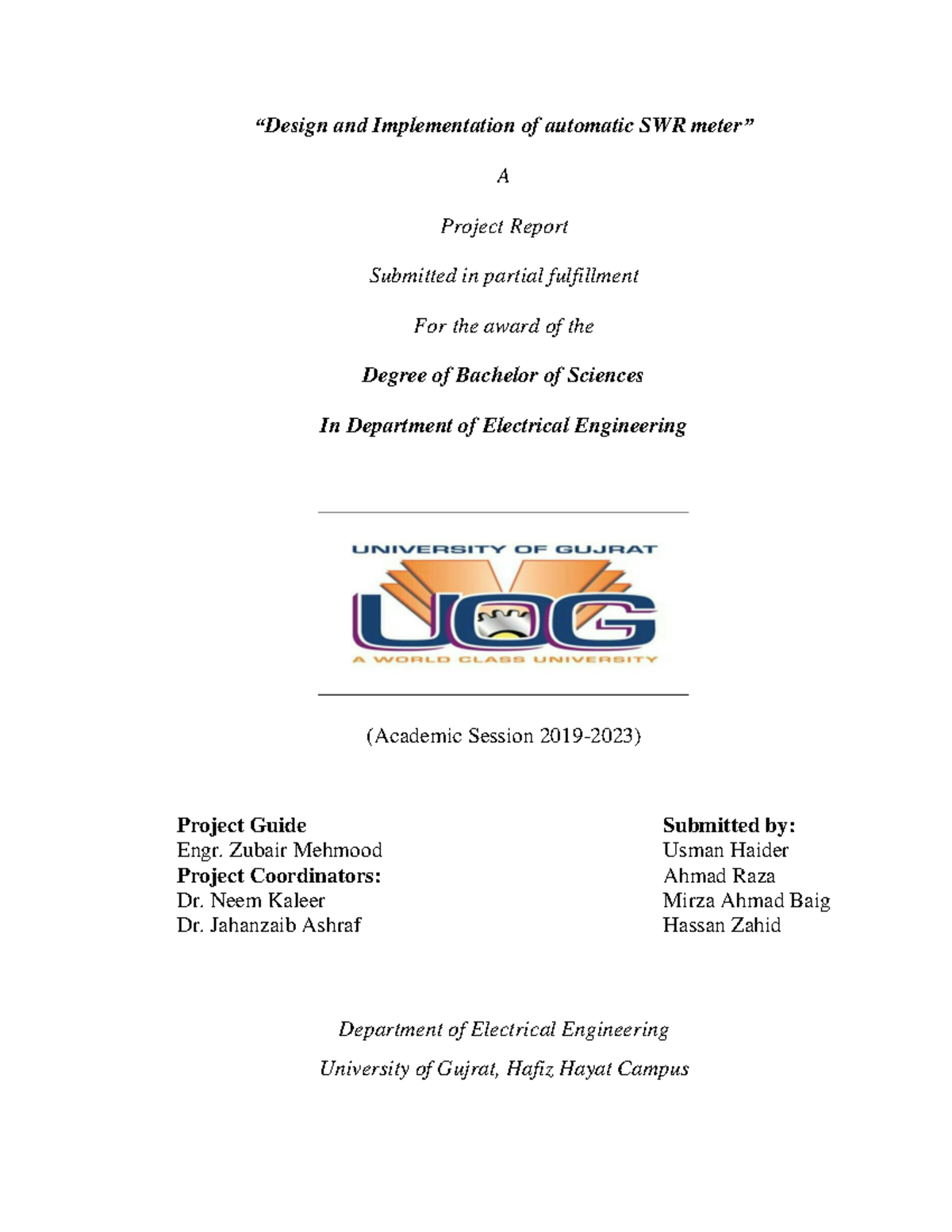 Report writing on electrical machine with practice materials - “Design ...
