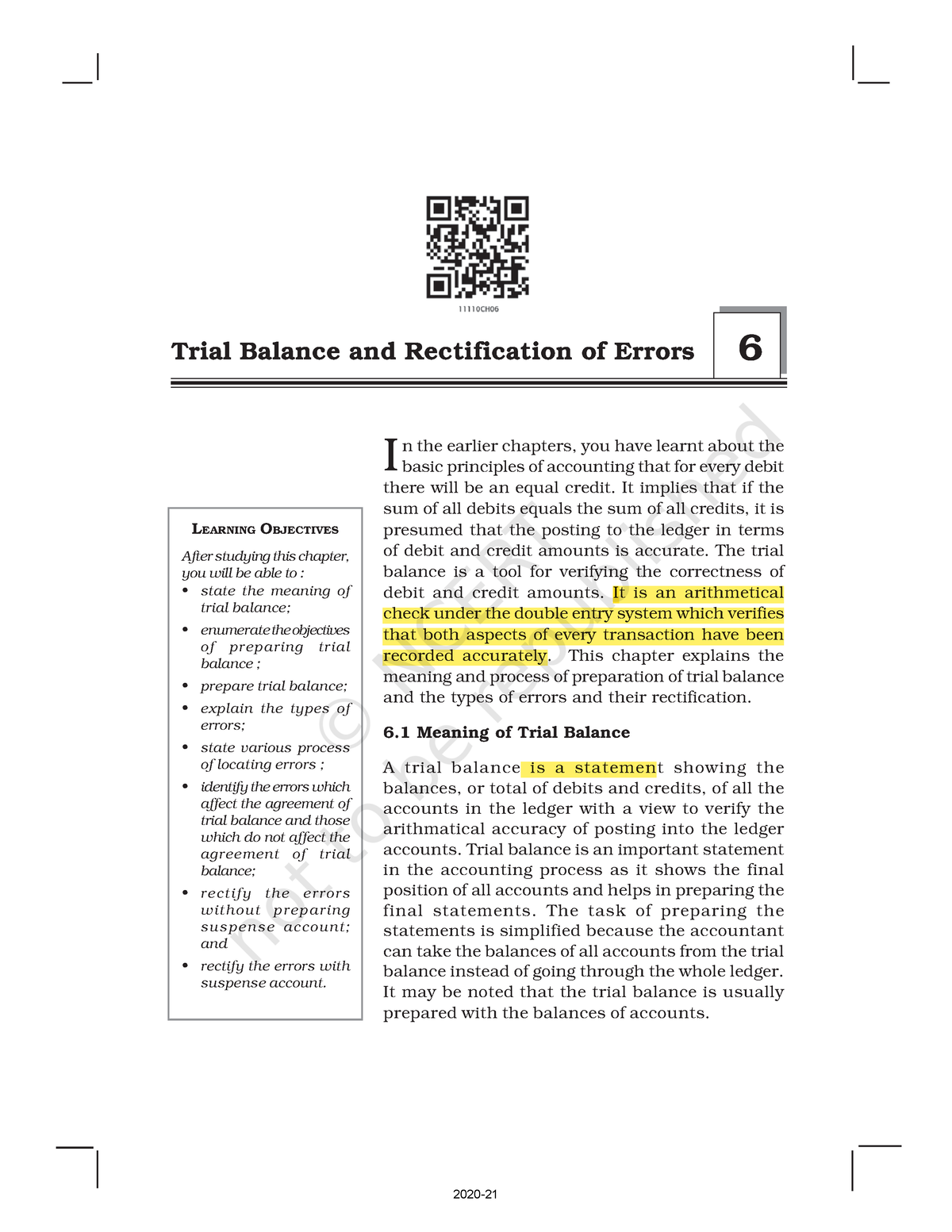 Rectification Of Errors And Triel Balance - 180 Accountancy I N The ...