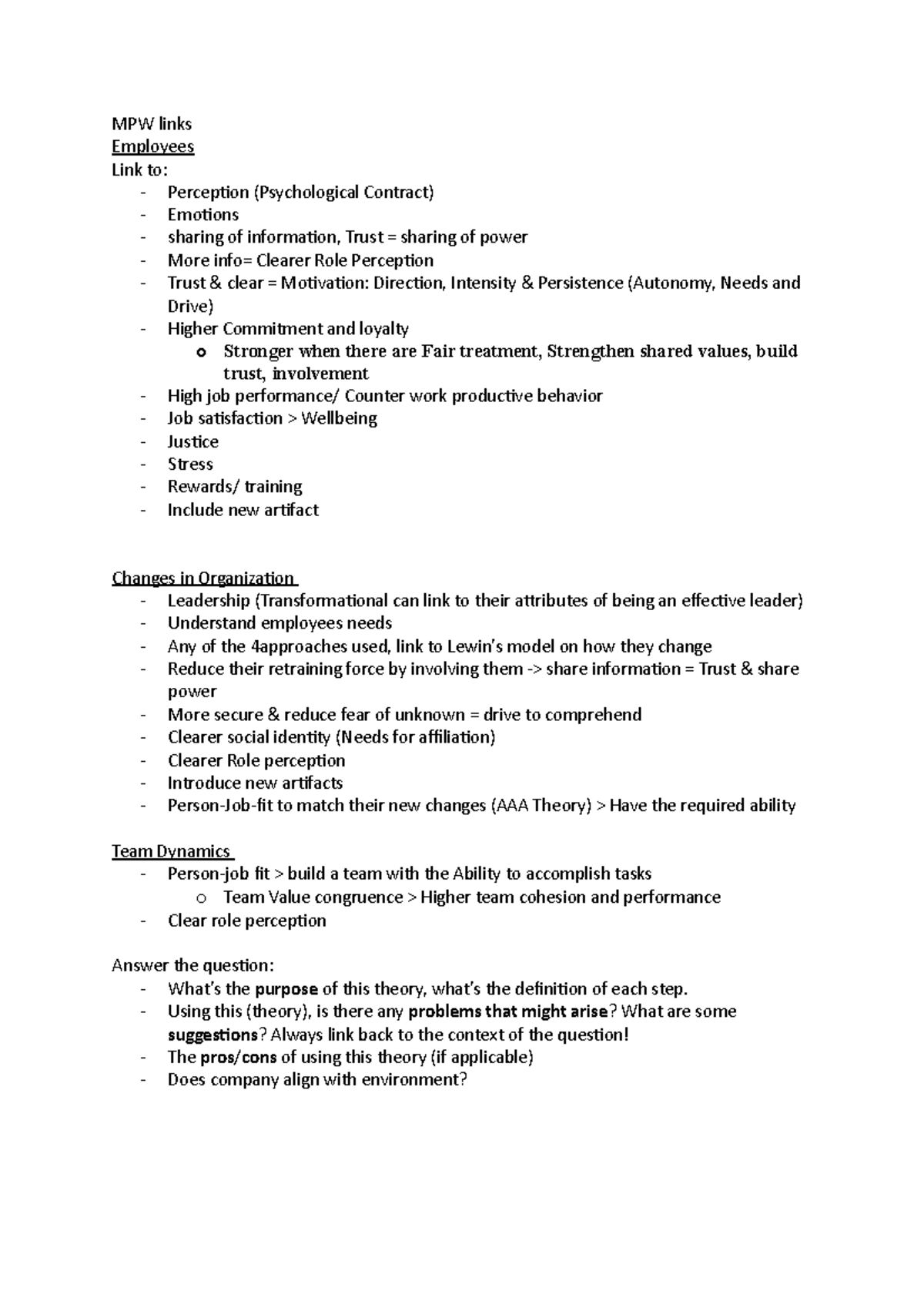 MPW notes sn - MPW - MPW links Employees Link to: - Perception ...