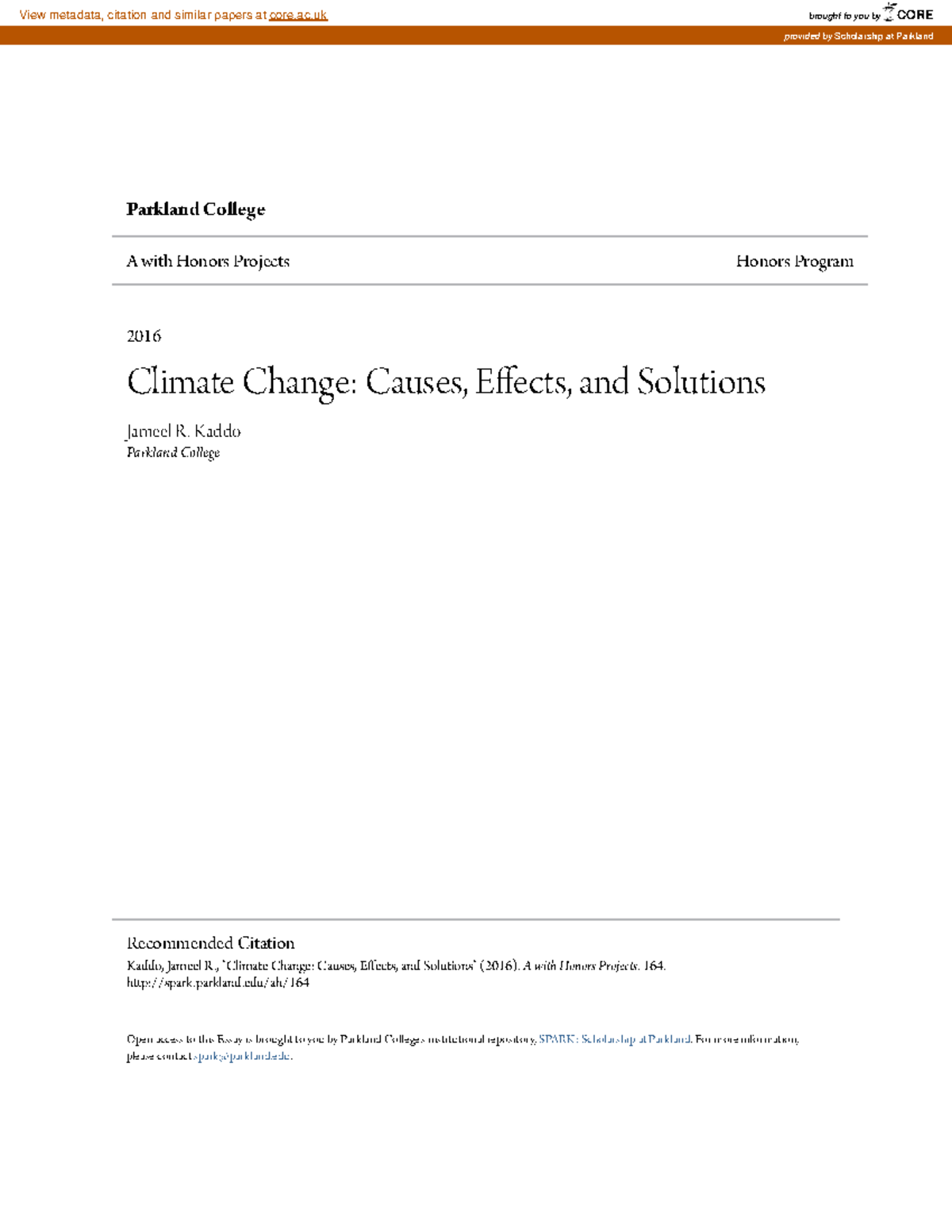 Climate change essay - According to NASA, the earth average temperature ...