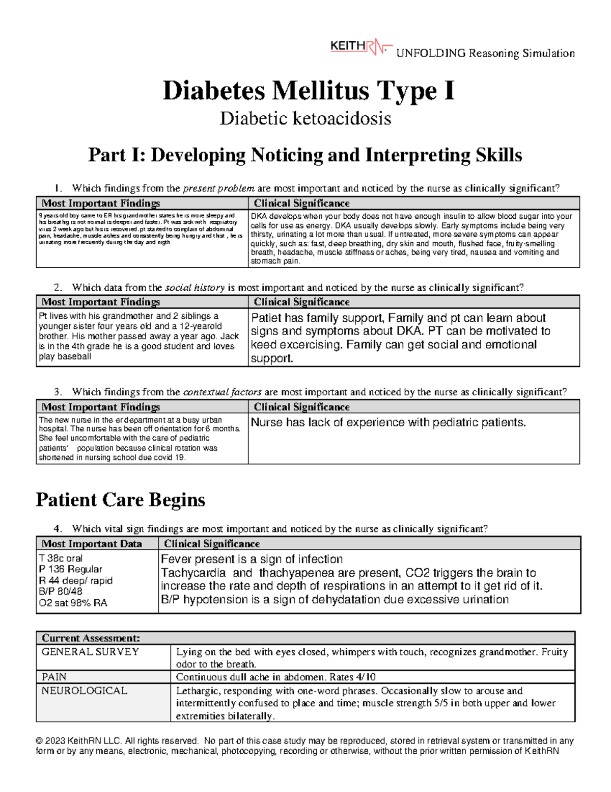 dka case study type 1