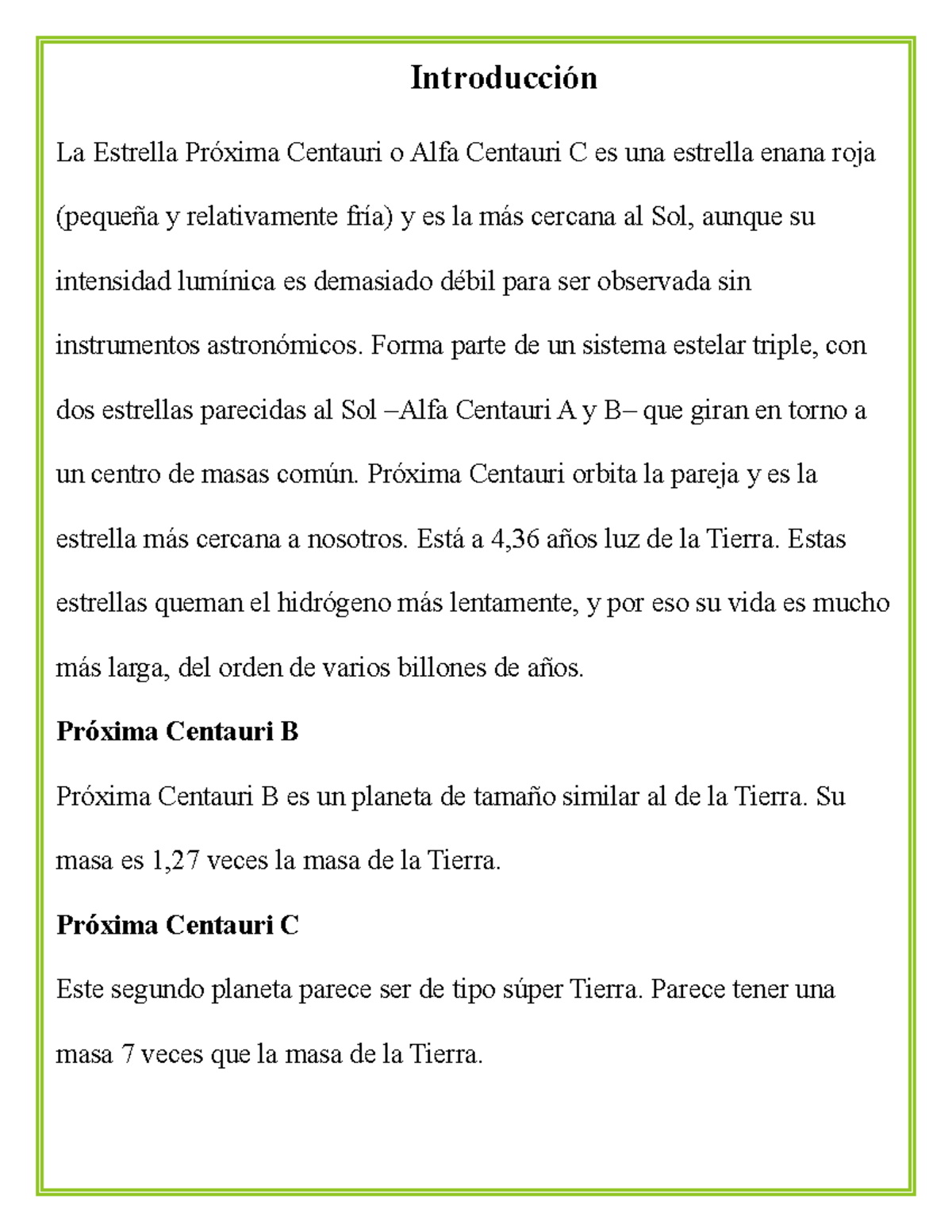 Estrella Proxima Centauri - Forma parte de un sistema estelar triple ...