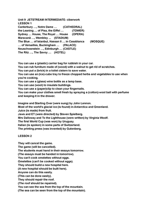 Unit 1 2 Jetstream Upper Intermediate Cyber Homework.pdf - UNIT 1 ...