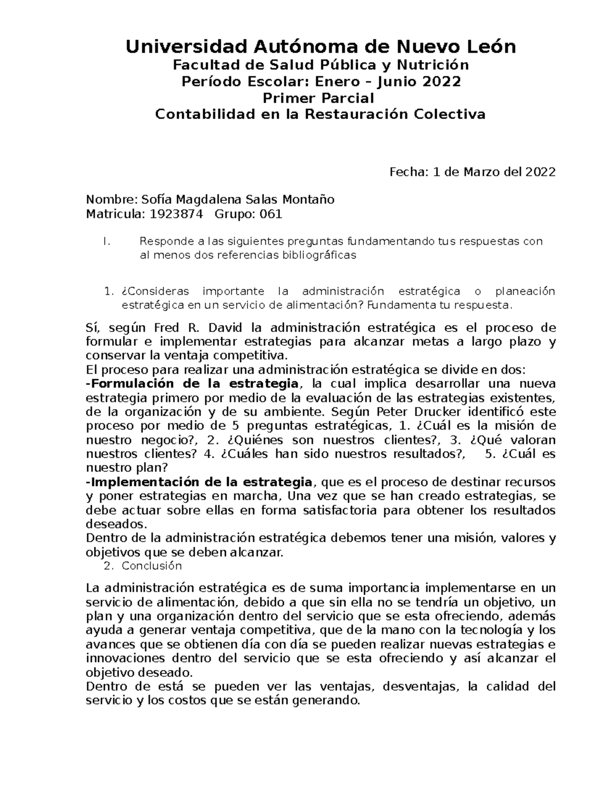 1er Parcial Kjpjpo Universidad Autónoma De Nuevo León Facultad De Salud Pública Y Nutrición 0658